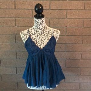 Free people flowy gauze tank